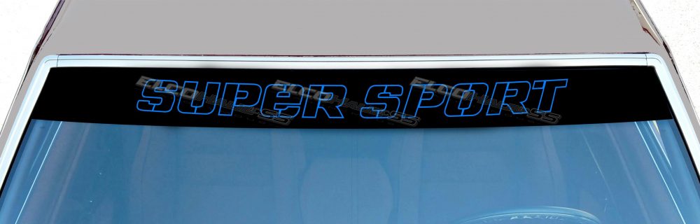 "SUPERSPORT" Windshield Banner Logo