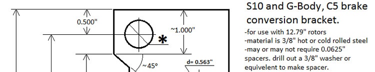C5 Caliper Bracket Drawing & Forum Link