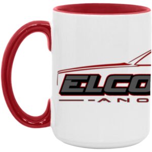 ELCOHaulicSS Red & White 15oz. Accent Mug