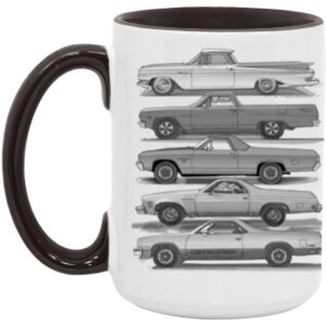 Sideshots Black & White 15oz. Accent Mug