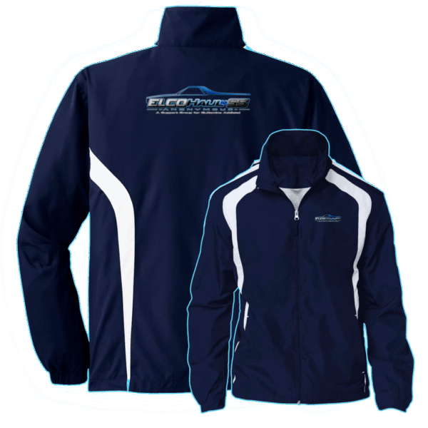 Sport-Tek Mens Raglan Lightweight Jacket - Blue Logo