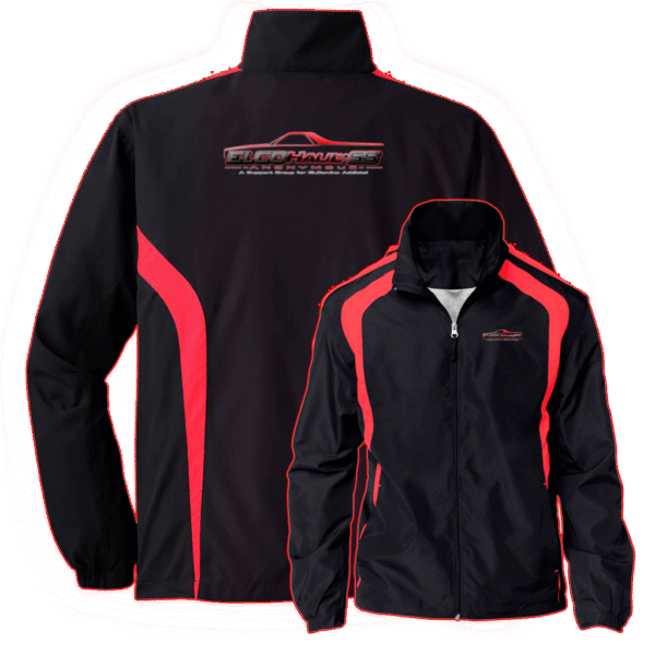 Sport-Tek Mens Raglan Lightweight Jacket - Red Logo