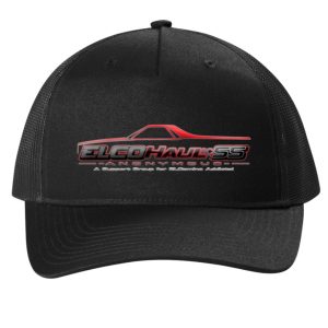 EA C405 Port Authority Snapback 5-Panel Trucker Cap - Red Logo