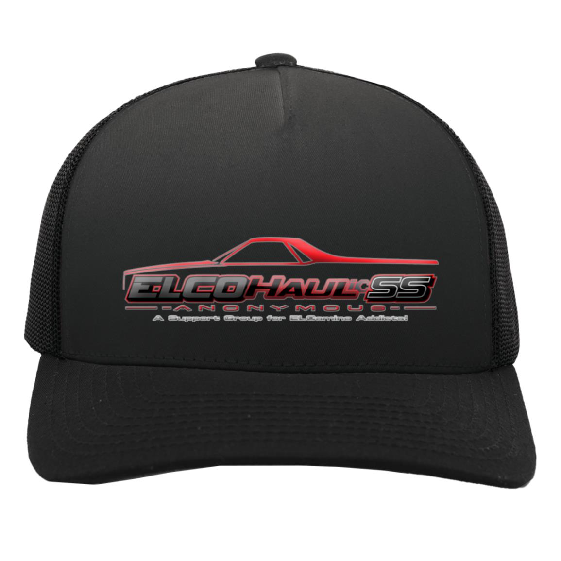 EA 105C 5-Panel Trucker Snapback Cap - Red Logo - Image 2