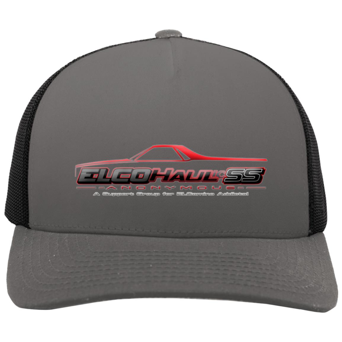 EA 105C 5-Panel Trucker Snapback Cap - Red Logo - Image 3