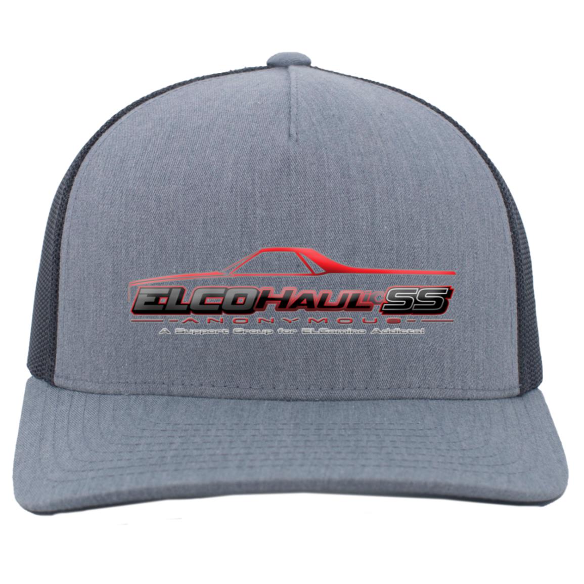 EA 105C 5-Panel Trucker Snapback Cap - Red Logo