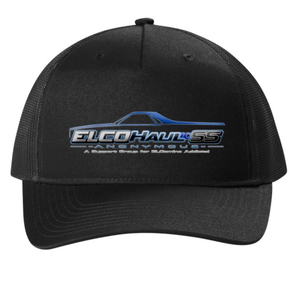 EA C405 Port Authority Snapback 5-Panel Trucker Cap - Blue Logo